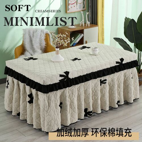 欧式长方形烤火罩茶几烤火桌罩套电暖炉加厚双面绒冬季电炉罩家用