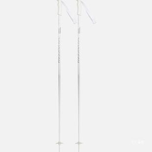 ROSSIGNOL金鸡女款滑雪杖硬铝合金白色ELECTRA女士滑雪装备25新品