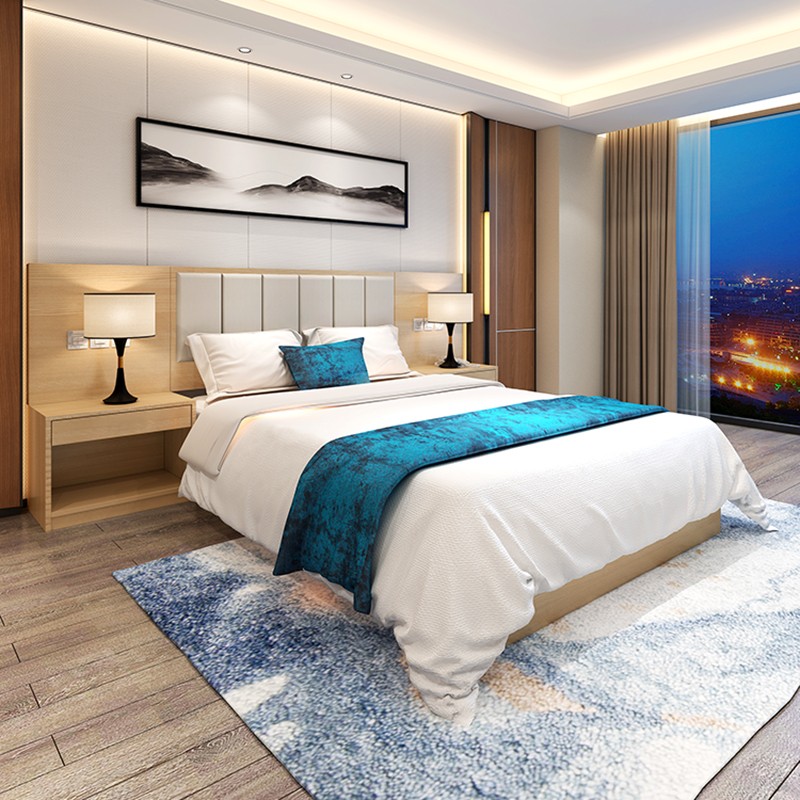 酒店家具床标间全套床定制民宿公寓客房床快捷宾馆出租房单间双床