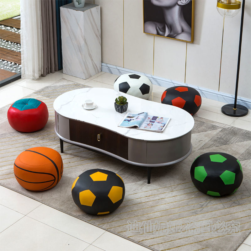 卡通小皮墩圆凳换鞋凳矮凳沙发凳儿童脚凳茶几凳移动板凳餐桌