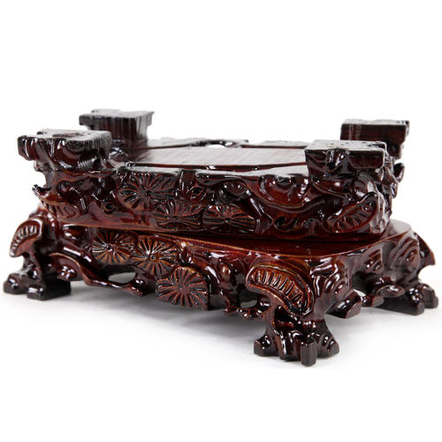 红木泰山石奇石底座可挖槽长方形实木根雕底座花盆景摆件玉石底座