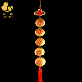 天然葫芦挂件单肚客厅雕刻烙画烫画文玩小葫芦串家居玄关装 饰精品