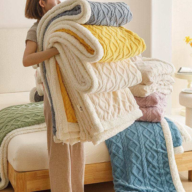 冬季加厚塔芙绒毛毯珊瑚绒小毯子办公室午睡宿舍儿童沙发空调盖毯