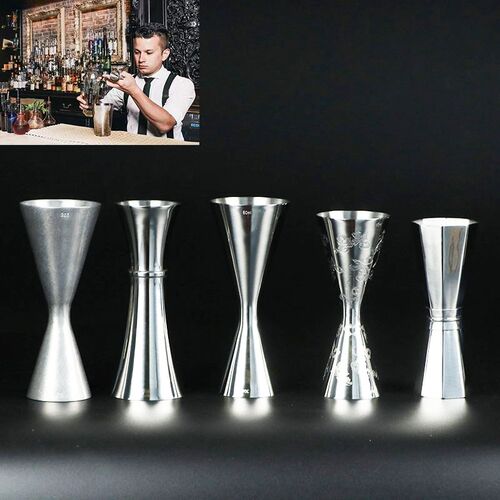 盎司器 盎司杯 盎司盅 金环量酒器 安士杯 酒吧调酒刻度量杯