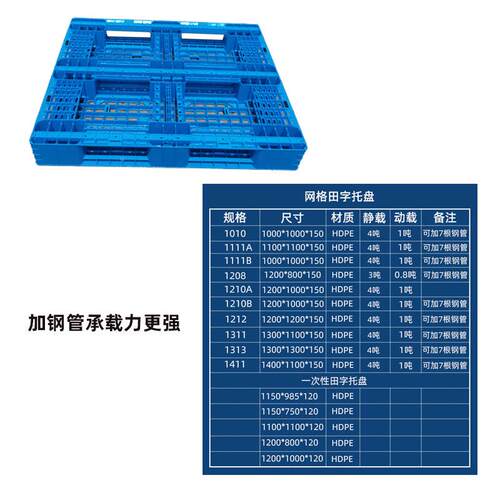 20田字叉网格塑料托盘加厚仓1库防潮ARL垫车货架栈1板塑胶卡板