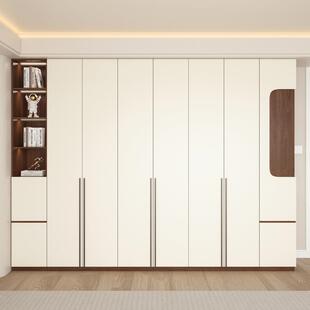 衣柜家用卧室一到顶现代简约色胡桃柜欧松身门组门合大衣橱693ENF