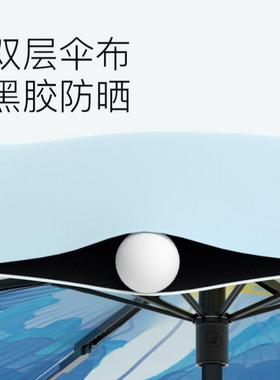 象女士三折手动折叠双层太阳伞遮阳晒晴防雨两用雨伞闲UP大F58250