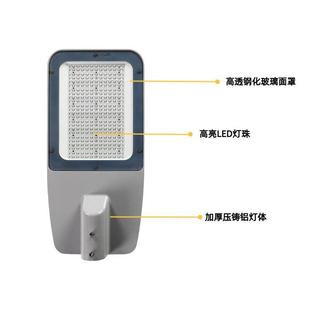 led路灯头大功率户外政道路照杆明市电路灯市BOW程广场高工灯高亮