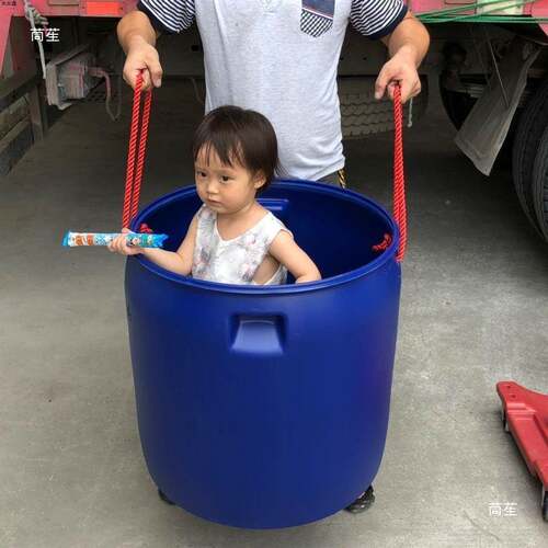 法兰涂塑料圆185桶化工桶储水料桶1桶50L铁大口大水桶海鲜桶箍桶