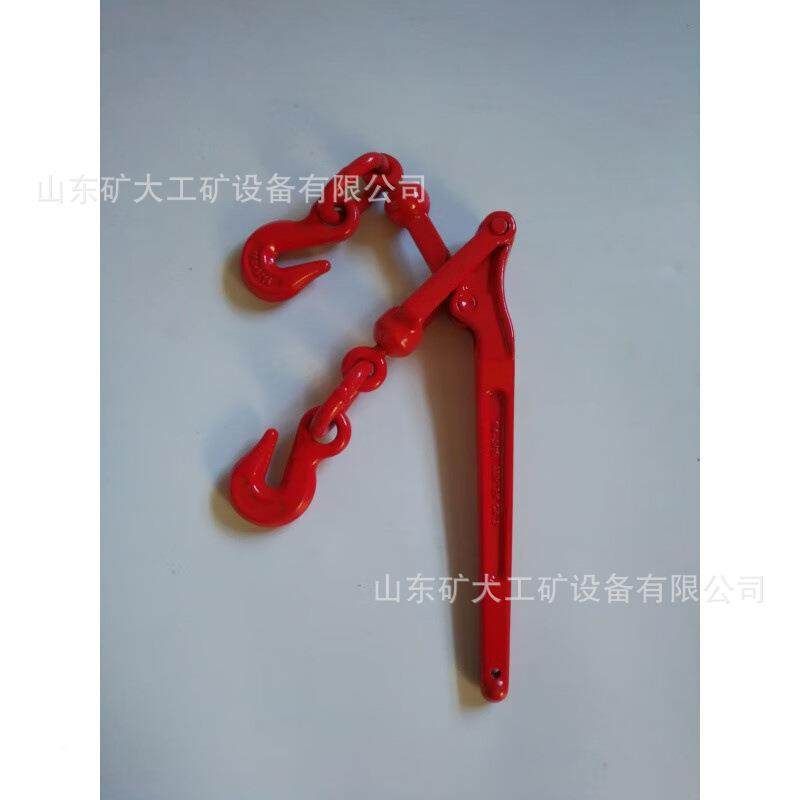 矿用棘式车器杠杆手动拉紧器双头钢丝绳紧轮39870链封器