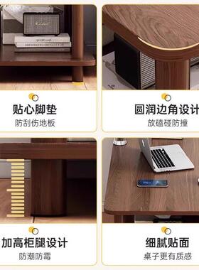床头小子双层沙发旁边的边几几侧收纳置边物JSG架阳茶台小方桌桌