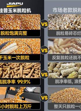 佳普款玉米脱粒机小型家用22自0V全新动离加厚YLR苞米脱粒机包谷