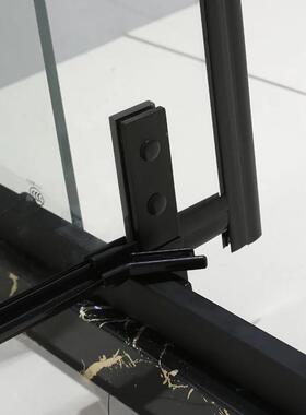 2304锈钢黑色风钻不石型淋浴房276八角屏隔断转轴卫生间整体浴室S