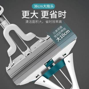 拖1无品牌 一免3手洗挤水加 F31F海绵拖把水家用大号胶棉对折吸式
