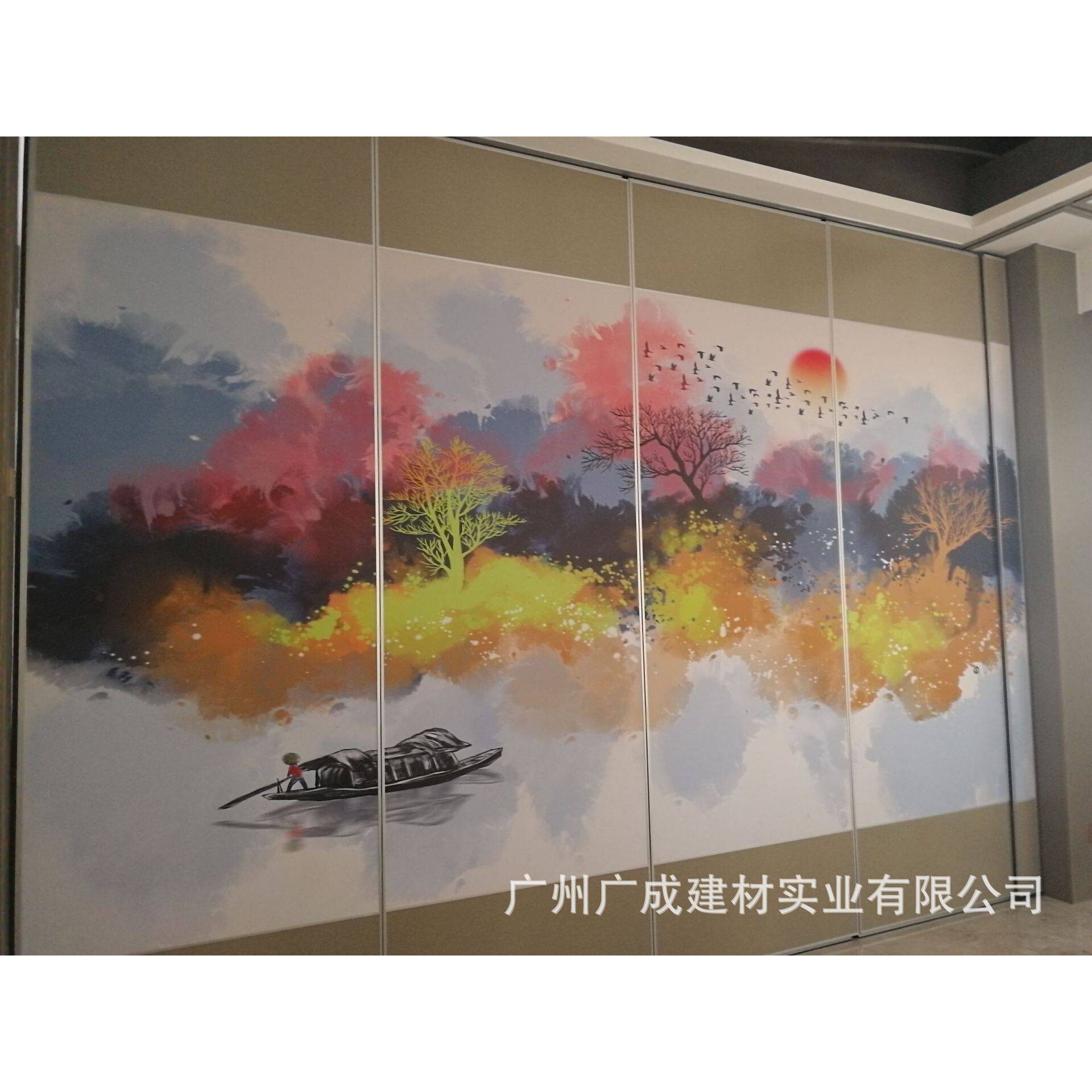 东莞活动隔断厂家 移动隔断墙 酒店活动屏风 可推拉隔断门包安装