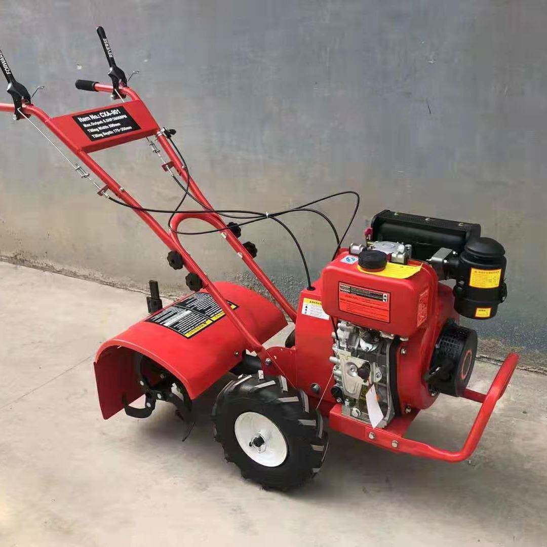 长旭牌四旋自走式汽油手启动多功能微驱BNY耕机后松土果园管机理