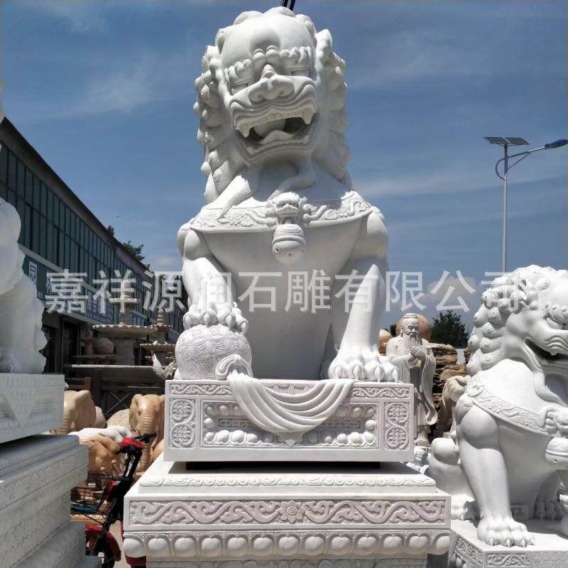 石雕子石雕狮动物花岗岩狮青雕刻石子汉白石雕狮子玉仿古做石旧石