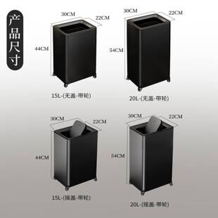 摩东厨房专用垃圾桶家用高脚高颜值大容量带轮高款可移动不锈钢桶