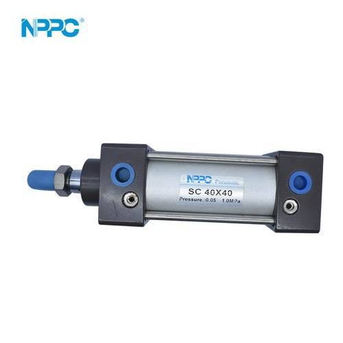 气动元厂气家可调行程898标准气缸SC气缸件SC40*力40拉杆式大推长