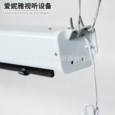 家庭4影XEA院教室会议室电动幕10台0寸、:3幕布白塑玻纤舞幕布厂