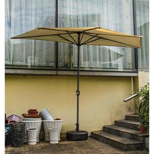 防雨新靠墙半F9H996SS边伞半圆户外遮阳伞壁伞花阳台侧边伞庭园院