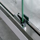 厂家直销钢3浴04不锈钢淋门卫生间化玻璃两固两92活断一字隔门D50