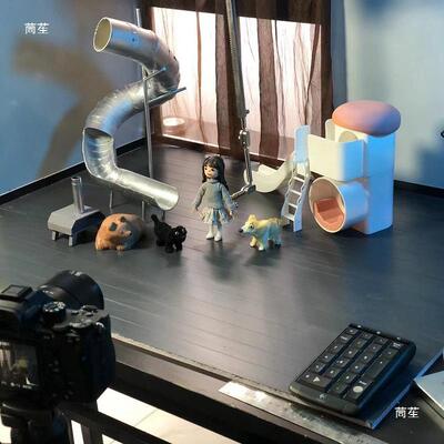 新/XY轴升降品支架定格画摄万IDT向拍支架款人动偶固定器臂长50