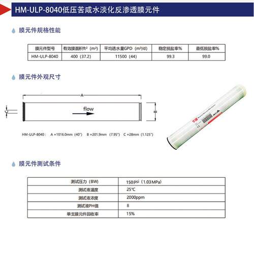 反渗透膜40IMZ40业水处理通用4工寸8寸O膜工业净水处理纯设备R水