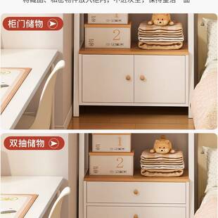 床头置物架落地多层收纳架子靠墙卧室斜梯形客厅房间柜子床边书架