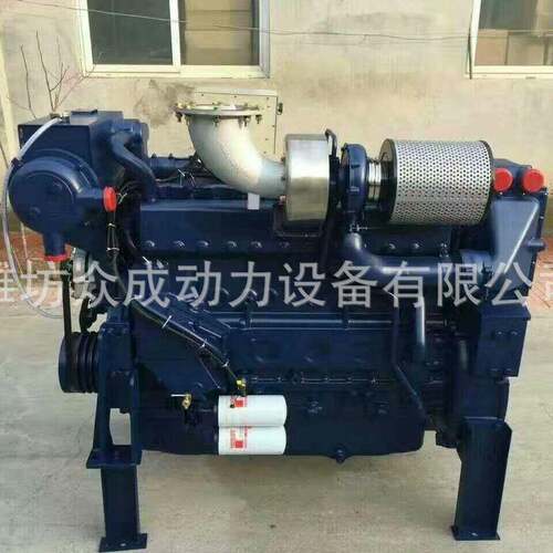 机潍坊柴油0发动W12D船用350马力35匹ABD6L12C船机厂家源头