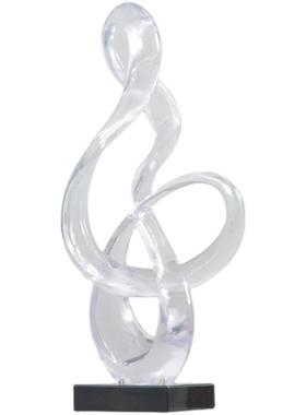 现代约雕塑艺品居样板工间家客厅电视柜CKT简旁桌面装饰海浪摆件