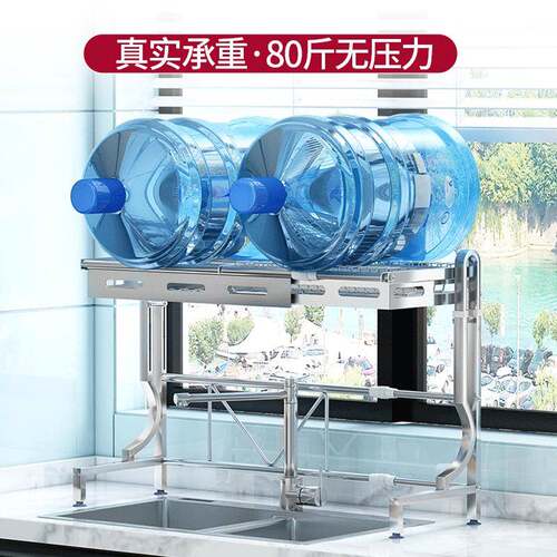 304不架锈钢橱厨房置物架水上方水柜池M005S碗筷槽碗盘沥水伸缩收