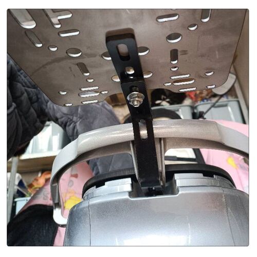 电动车货架改装支架保留后靠原厂货架加装尾箱配件无损延长载物