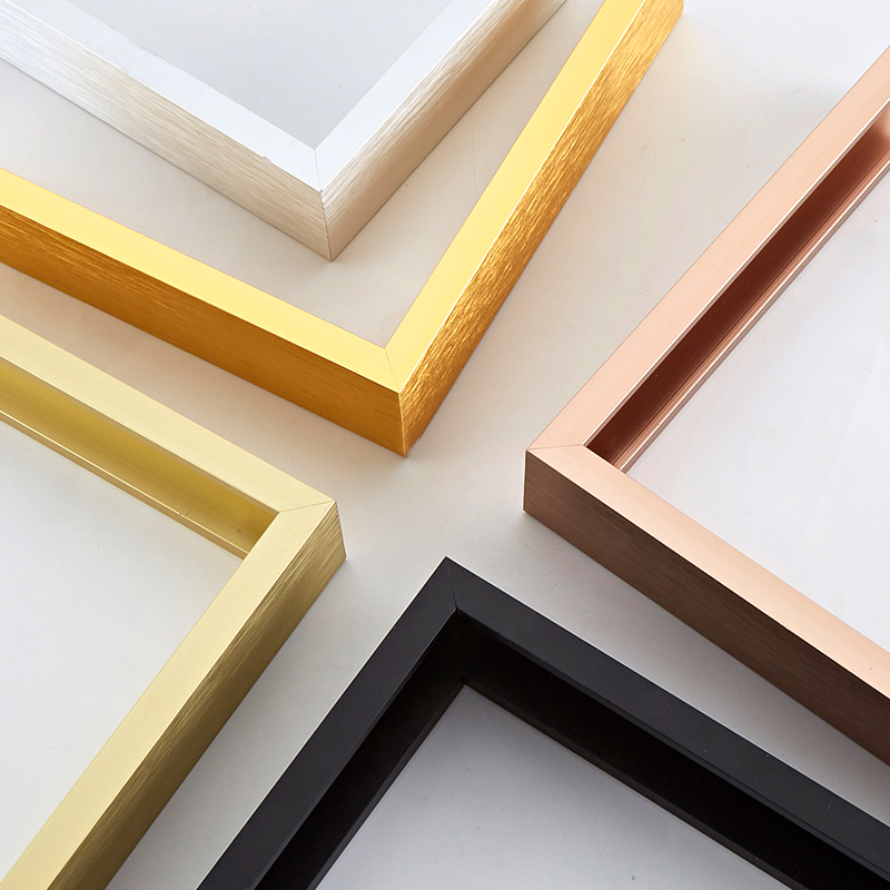 铝合金海报框立体简约画框装裱外框金属相框挂墙定制尺寸拼图框架