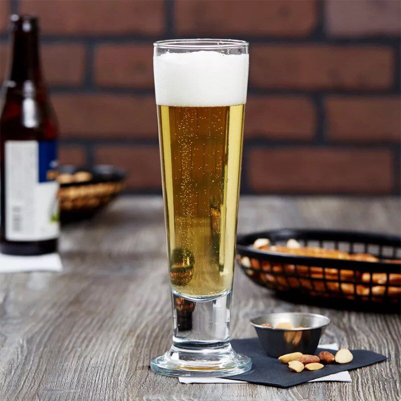 精酿皮尔森拉格啤酒杯细长鸡尾酒杯高级感家用饮料杯冷饮杯酒店用