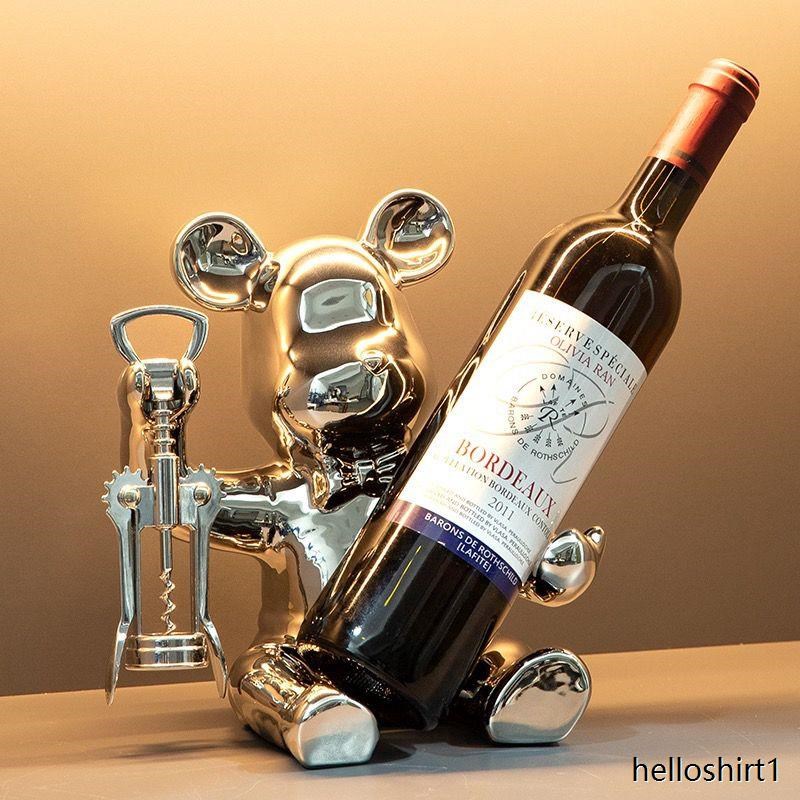 乔迁新居暴力熊架子高档客厅餐厅摆件酒柜装饰品家居电视柜摆设