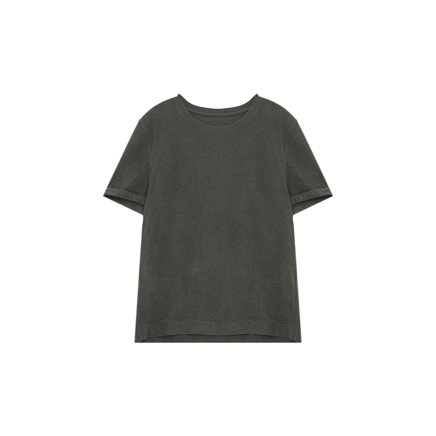 【二米粉丝专享】时尚休闲百搭纯色圆领短袖T恤2T23DE413