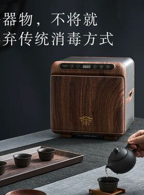 SANAKY茶杯消毒柜茶道办公室茶具杯子烘干一体专用小型迷你收纳柜
