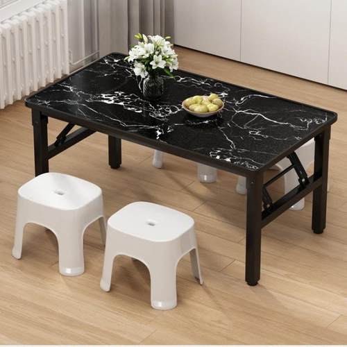 免安装折叠矮桌出地摊桌露营便携长方形吃桌饭子租屋餐HGD家用桌