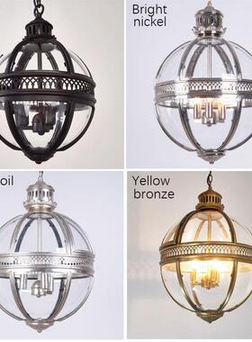 式复古工业酒维多美利亚时代店大厅卧室餐厅风圆玻MP8007D-璃球lo