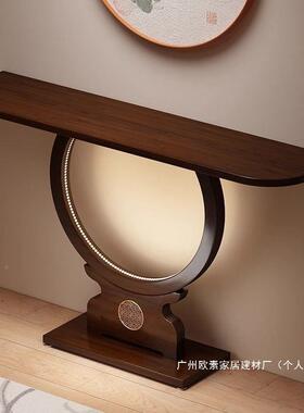 厂家香供简易台台案几奉小桌子实木台案新中式玄关桌置子SDGE9198