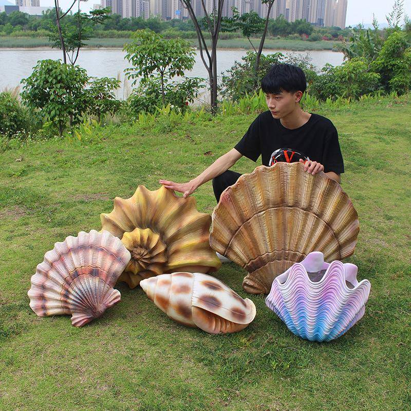 美人鱼户外珊瑚玻璃雕钢仿真海草海葵摆件海底世塑界水馆族装BVL