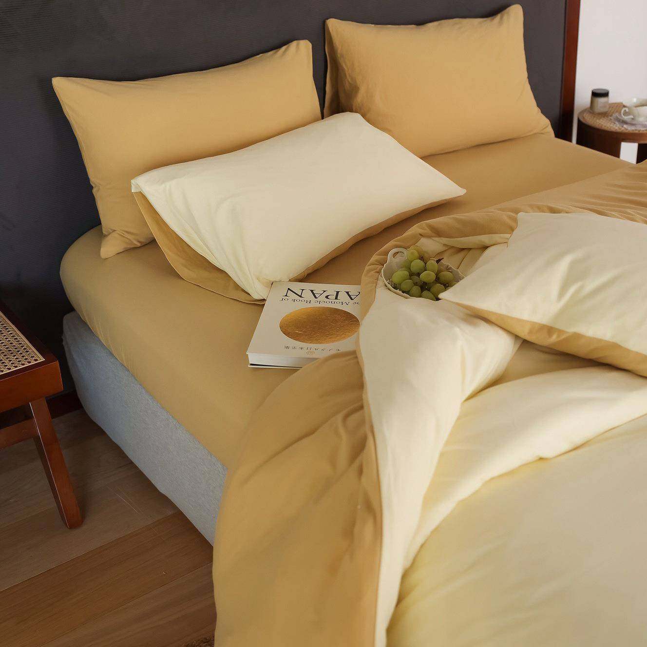 婴儿级床针织棉天竺棉裸睡四套季件四通用纯棉全QAY棉上被套床单