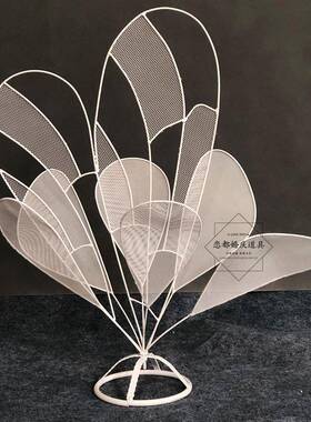 铁艺蝶花婚背景VSD摆件恋婚活动庆典庆舞台布置礼T台路引花器道具