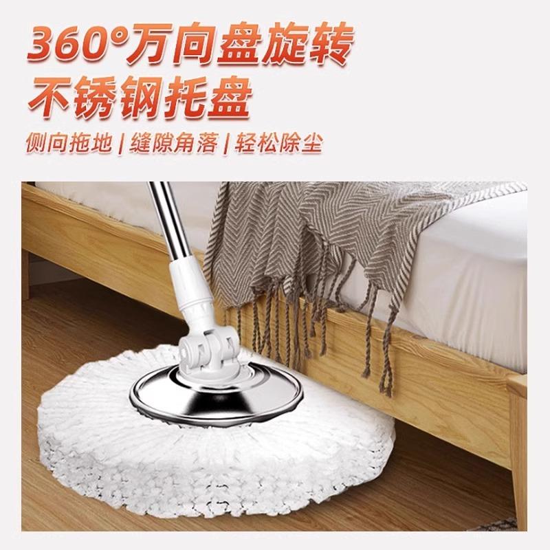 旋拖把家用一吸净免手洗单转桶拖度水501布懒人地拖自动甩干脱水