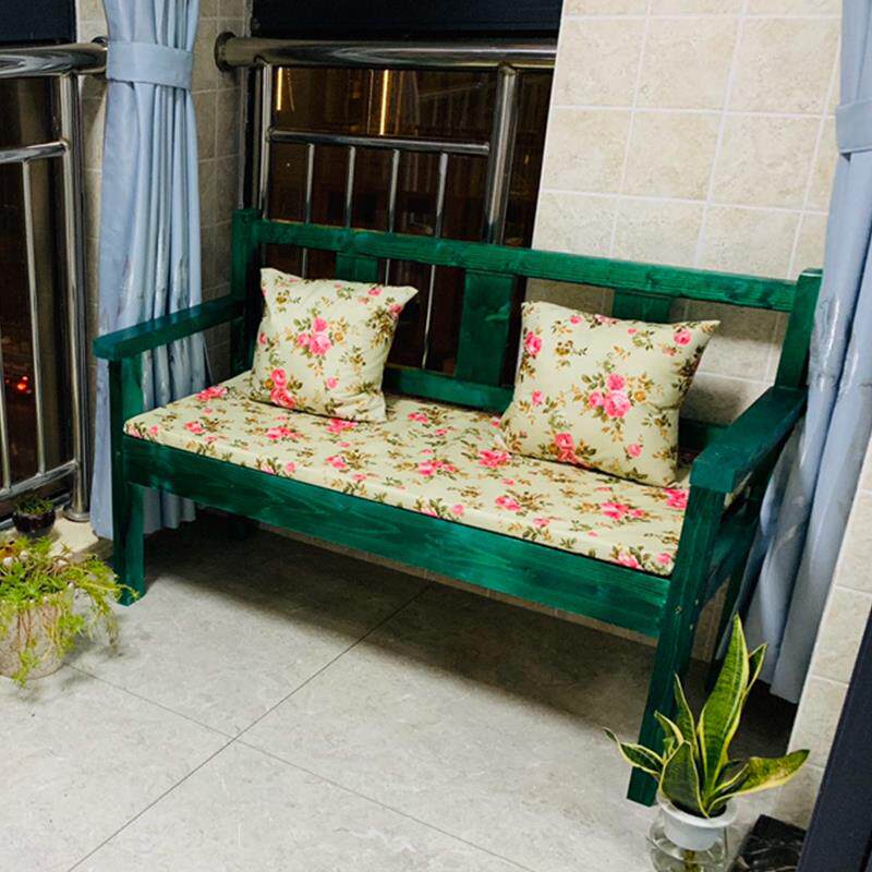 6复古客做旧M实木靠背椅凳用休闲厅户外阳家台三人双人发长沙形椅