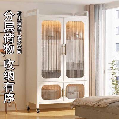 简易HYP衣衣柜家用卧室多层制收纳服架子家用挂架长款落地衣钢衣