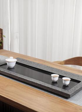 202TUZ4新款天然乌盘金石茶家用简约茶具代奢现办公轻室排水式大