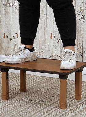 折叠桌炕窗桌家用地榻榻米飘桌折叠矮ENT餐桌桌床上简易饭圆桌方