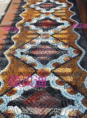 斤铺路天然石头原石地造庭DD101703院园大小鹅石软暖石鹅卵雨景花